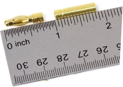 20 Pairs Banana Plug 2.0mm Bullet Connectors Jointer Plugs Female Esc Motor Connectix Banana Bullet Connector DIY Rc Connectors Banana Connectors Model Battery in Saudi Arabia