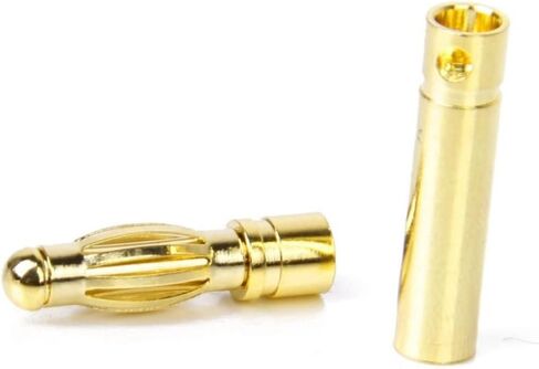 20 Pairs Banana Plug 2.0mm Bullet Connectors Jointer Plugs Female Esc Motor Connectix Banana Bullet Connector DIY Rc Connectors Banana Connectors Model Battery in Saudi Arabia