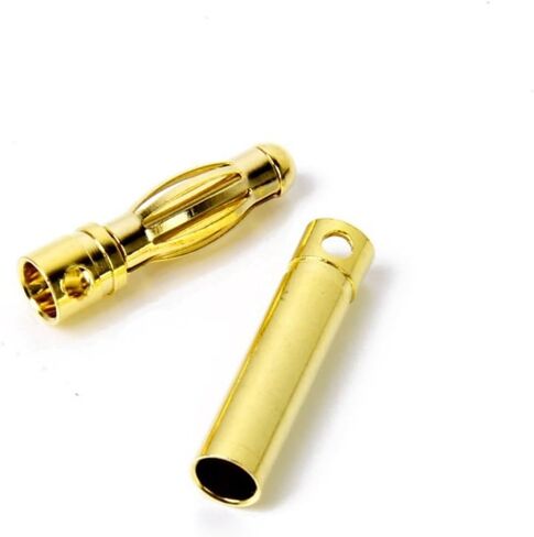 20 Pairs Banana Plug 2.0mm Bullet Connectors Jointer Plugs Female Esc Motor Connectix Banana Bullet Connector DIY Rc Connectors Banana Connectors Model Battery in Saudi Arabia