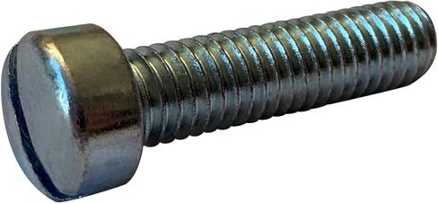 أجزاء صغيرة 1448MSL 1/4"-20 x 3" برغي آلة رأس الحشو المشقوق بالكامل من الزنك (عبوة من 25 قطعة) in Kuwait