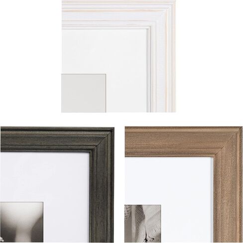 Kate and Laurel Bordeaux Expressions Wall Decor Collection, Set of 10, Industrial Farmhouse Finishes, Assorted Size Frames and Decorative Wall Accents in Saudi Arabia