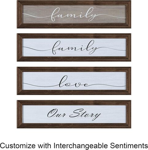 Kate and Laurel Bordeaux Expressions Wall Decor Collection, Set of 10, Industrial Farmhouse Finishes, Assorted Size Frames and Decorative Wall Accents in Saudi Arabia