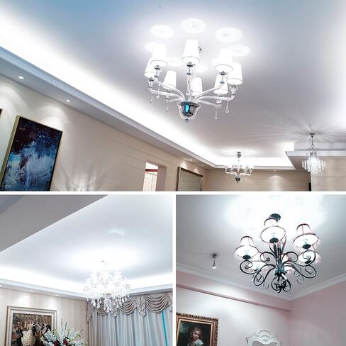 لمبة LED أسطوانية 15 وات، 3000 كلفن (أبيض دافئ)، مصابيح إضاءة E26 LED تعادل 120 وات، 1500 لومن، مصابيح ثريا LED، مصباح LED غير قابل للضوء (3 عبوات) in Kuwait