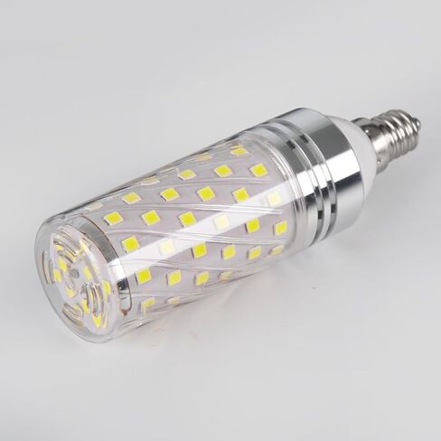 لمبة LED أسطوانية 15 وات، 3000 كلفن (أبيض دافئ)، مصابيح إضاءة E26 LED تعادل 120 وات، 1500 لومن، مصابيح ثريا LED، مصباح LED غير قابل للضوء (3 عبوات) in Kuwait
