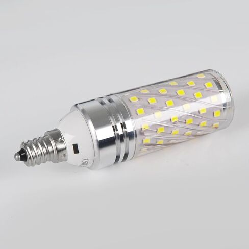 لمبة LED أسطوانية 15 وات، 3000 كلفن (أبيض دافئ)، مصابيح إضاءة E26 LED تعادل 120 وات، 1500 لومن، مصابيح ثريا LED، مصباح LED غير قابل للضوء (3 عبوات) in Kuwait