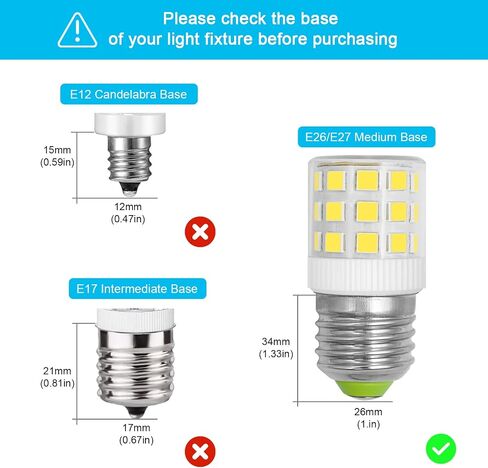 KEI D34L Refrigerator Bulb Replacement AC100-265V 3.5W Refrigerator Bulb Frigidaire Daylight White 600LM 4W Equivalent 40W Refrigerator Light Bulb Fridge Light Bulb Appliance Lighting,1-Pack in Saudi Arabia