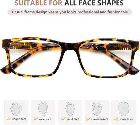 نظارات قراءة Eyekepper مكونة من 4 قطع للنساء والرجال، نظارات قراءة بتصميم +2.50 in Saudi Arabia