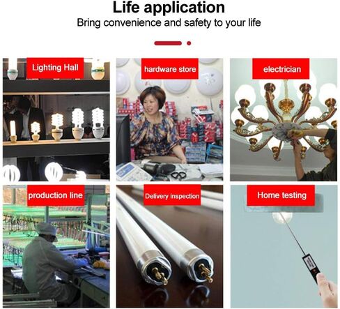 Neon Tube Tester,LED Tester,Battery Powered Portable Handheld Universal Neon Tube Lamp Fluorescent Light Bulb Tester,Lamp Diagnostic Detector,for Testing Various Lamp Light Tube(No Battery Included) in Saudi Arabia