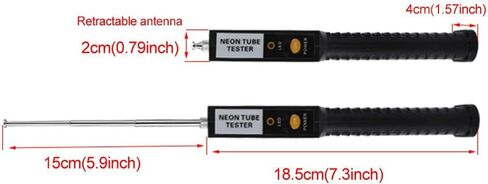 Neon Tube Tester,LED Tester,Battery Powered Portable Handheld Universal Neon Tube Lamp Fluorescent Light Bulb Tester,Lamp Diagnostic Detector,for Testing Various Lamp Light Tube(No Battery Included) in Saudi Arabia