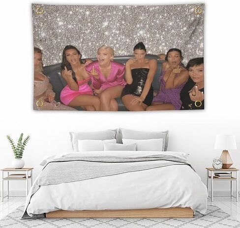 Nhmua Kardashians Flag Banner Tapestry for Teen Bedroom Wall Hanging College Decor 3x5 Feet Indoor Outdoor Poster in Saudi Arabia