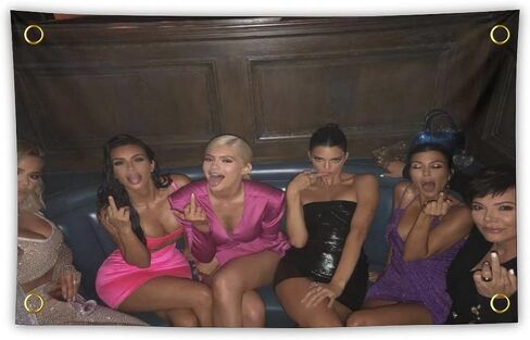 Nhmua Kardashians Flag Banner Tapestry for Teen Bedroom Wall Hanging College Decor 3x5 Feet Indoor Outdoor Poster in Saudi Arabia