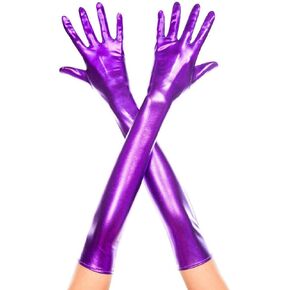 Women's Extra Long Metallic Gloves