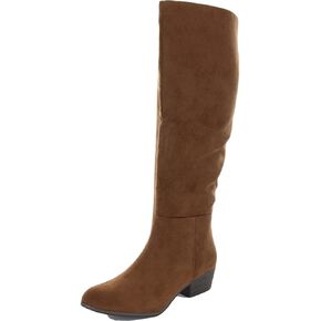 Esprit Womens Treasure Faux Suede Tall Knee-High Boots Brown 9 Medium (B,M)