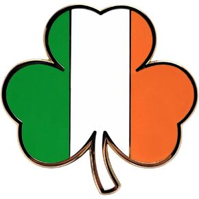 Pinsanity Irish Shamrock Flag Clover Enamel Lapel Pin