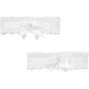 Daisy corsets womens Kitten Collection White Lace Leg Garters (Set of 2) Lingerie