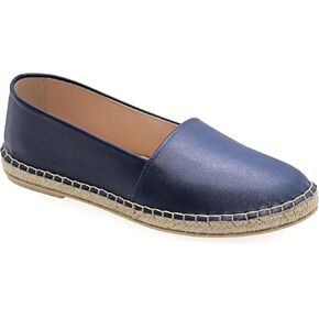 Emmanuela Leather Espadrilles, Low Wedge Summer Shoes for Women, Closed Toe Espadrilles Totally Handmade and Hand Stiched in Greece