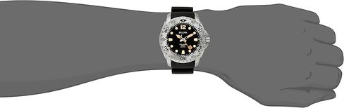 Bulova Men's 96B228 Sea King Analog Display Japanese Quartz Black Watch in Saudi Arabia