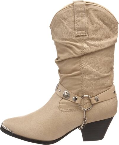 Dingo Womens Olivia Pointed Toe Casual Boots Mid Calf Mid Heel 2-3" - Black in Saudi Arabia