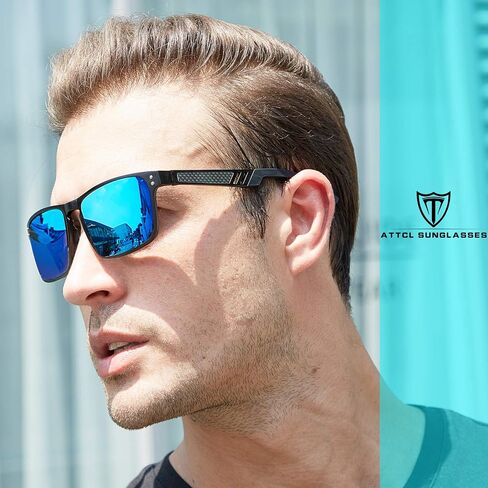 ATTCL Polarized UV Protection Fishing golf Driving Sunglasses for Men Al-Mg Metal Frame Ultra Light in Saudi Arabia