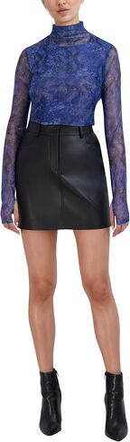 BCBGeneration Women's Long Sleeve Mock Neck Pullover Knit Top in Saudi Arabia