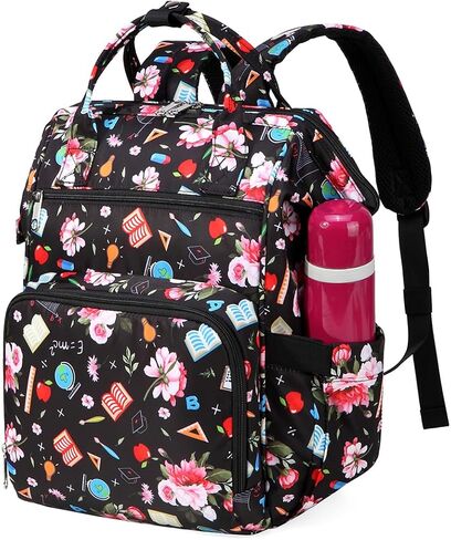 Gatycallaty Teacher Backpack for Women Teacher Laptop Bag Travel Work Gifts Teacher Bookbag Office Educators Large Capacity (BLUETEETH, 15.6 inches) in Saudi Arabia