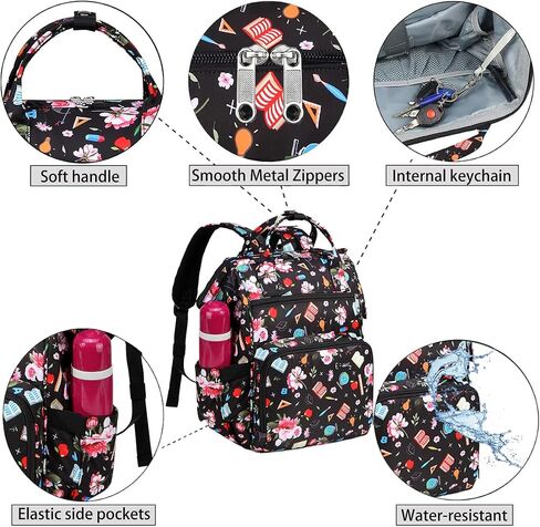 Gatycallaty Teacher Backpack for Women Teacher Laptop Bag Travel Work Gifts Teacher Bookbag Office Educators Large Capacity (BLUETEETH, 15.6 inches) in Saudi Arabia