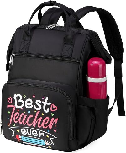 Gatycallaty Teacher Backpack for Women Teacher Laptop Bag Travel Work Gifts Teacher Bookbag Office Educators Large Capacity (BLUETEETH, 15.6 inches) in Saudi Arabia