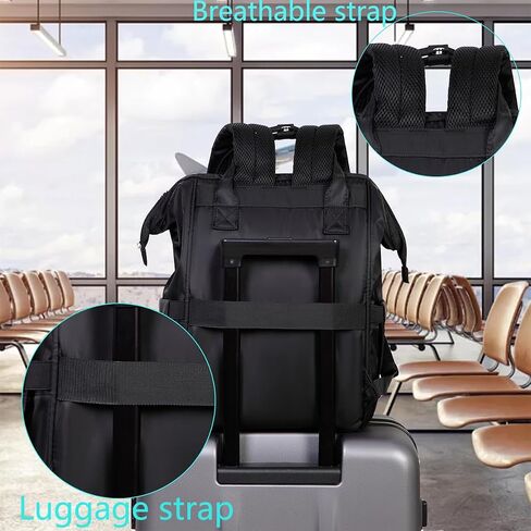Gatycallaty Teacher Backpack for Women Teacher Laptop Bag Travel Work Gifts Teacher Bookbag Office Educators Large Capacity (BLUETEETH, 15.6 inches) in Saudi Arabia