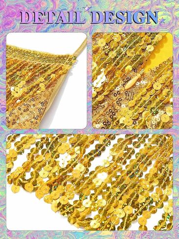 فستان كاكاكو سباركلي مزين بالترتر، فستان سهل الارتداء مزين بالترتر، فساتين ديسكو متوسطة الطول للنساء in Kuwait