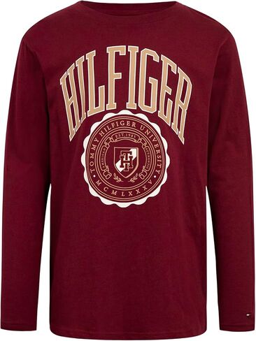 تي شيرت Tommy Hilfiger للأولاد Ivy Leagers بأكمام طويلة (للأطفال الكبار) in Saudi Arabia