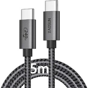 XAOSUN 240W USB C to USB C Cable USB C 2.0 Fast Charging Cable 6.6FT 2-Pack in Kuwait