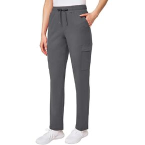 Mondetta Ladies' Straight Leg Cargo Pant, Tibetan Red