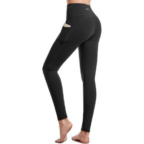 CAMBIVO Yoga Pants with Pockets for Women, High Waisted Women's Workout Leggings, Non See Through and 4 Way Stretch Pants