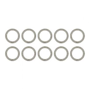 Oumefar 10pcs Ball Bearing, 6703ZZ Double Shielded Deep-Groove Ball Bearings, Miniature Ball Bearings Thin-Wall Ball Bearings Small Bearings Mini Rollers Bearing 17 * 23 * 4mm