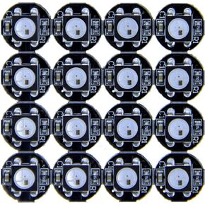 ALITOVE 100pcs WS2812B Addressable 5050 Smart RGB LED Pixel Light on Black Heat Sink PCB Board 5V DC Compatible with Raspberry Pi for DIY Lighting Project