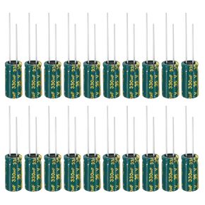 PATIKIL 35V 4700uF Electrolytic Capacitors, 10Pcs 16x30mm Aluminum High Frequency Electrolytic Capacitors for TV, LCD Monitor, Refrigerator, Circuit Boards, Green