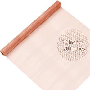 36" x 120" Copper Mesh Screen 40 Mesh Pure Copper Wire Copper Fabric for Grounding Copper Dense Filter Screen Mesh Woven Copper Mesh Crafts Window Protection
