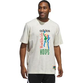 adidas Men's Worldwide Hoops All Over Print Basketball T-shirt