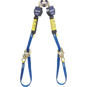 3M DBI-SALA Nano-Lok 3101374 Tie Back Self Retracting Lifeline, 9', 3/4" Dynema Polyester Web, Tie-Back Hook, Quick Connector For Harness Mounting, Blue