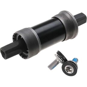 Create idea Mountain Bike Square Cartridge Taper Bottom Bracket 68x120mm Bicycle Axle Sealed Black Mountain Bike Square Hole Axis Bike Parts with Waterproof Screws