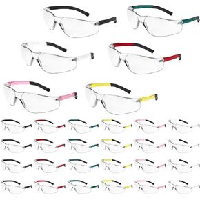 Safety Glasses for Men Women ANSI Z87.1 Safety Glasses Bulk UV Protective Eyewear Scratch-Resistant