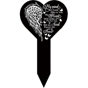 Grave Markers for Cemetery Memorial Remembrance Plaque Stake Waterproof Metal Cemetery Plaque Stake Memorial Garden Stake Sympathy Grave Stake for Outdoors Yard Grave Cemetery Decoration
