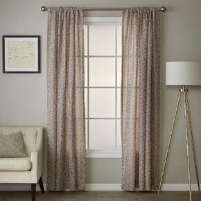 SKL Home by Saturday Knight Ltd. Cheetah Spot Window Curtain Panel, 56x63, Bronze