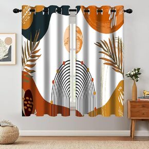 Rustic Floral Flower Sweet Love Home Blackout Curtains, Farmhouse Country Vintage Wood Plank Door Grommet Window Drapes for Living Room Bedroom Decor 2 Panels 52"x63" Inch