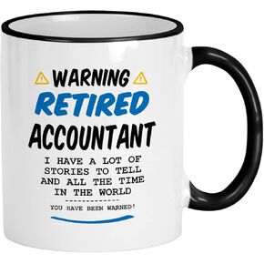 Retired Accountant Gifts. 11 Oz Cpa Coffee Mug. Ceramic Cup For Retiring Accounting Office Worker.