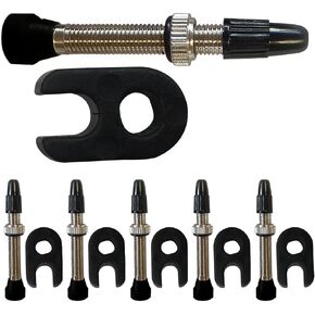 6 مجموعات من جذع صمام بريستا 40 مم مع أدوات إزالة وقلب وأغطية مجموعة صمامات نحاسية نقية بدون أنابيب للطرق والدراجات الجبلية in Kuwait