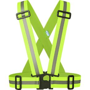 2" Wider Reflective Safety Vest,60% More High Visibility for Running,Construction,Walking Women Men,Adjustable