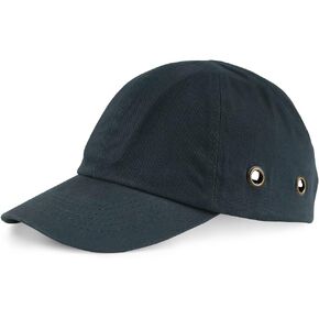 Safety Bump Cap Baseball Hat Style Lightweight Head Protection Cap Hard Hat for Men Women (classic black)