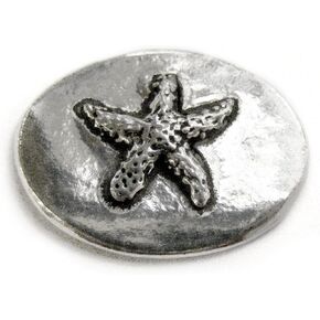 Starfish / Relax Pocket Token (Coin) Handcrafted Pewter Home Lead-Free CN-39