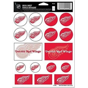 NHL Detroit Red Wings Vinyl Sticker Sheet, 5" x 7" by WinCraft